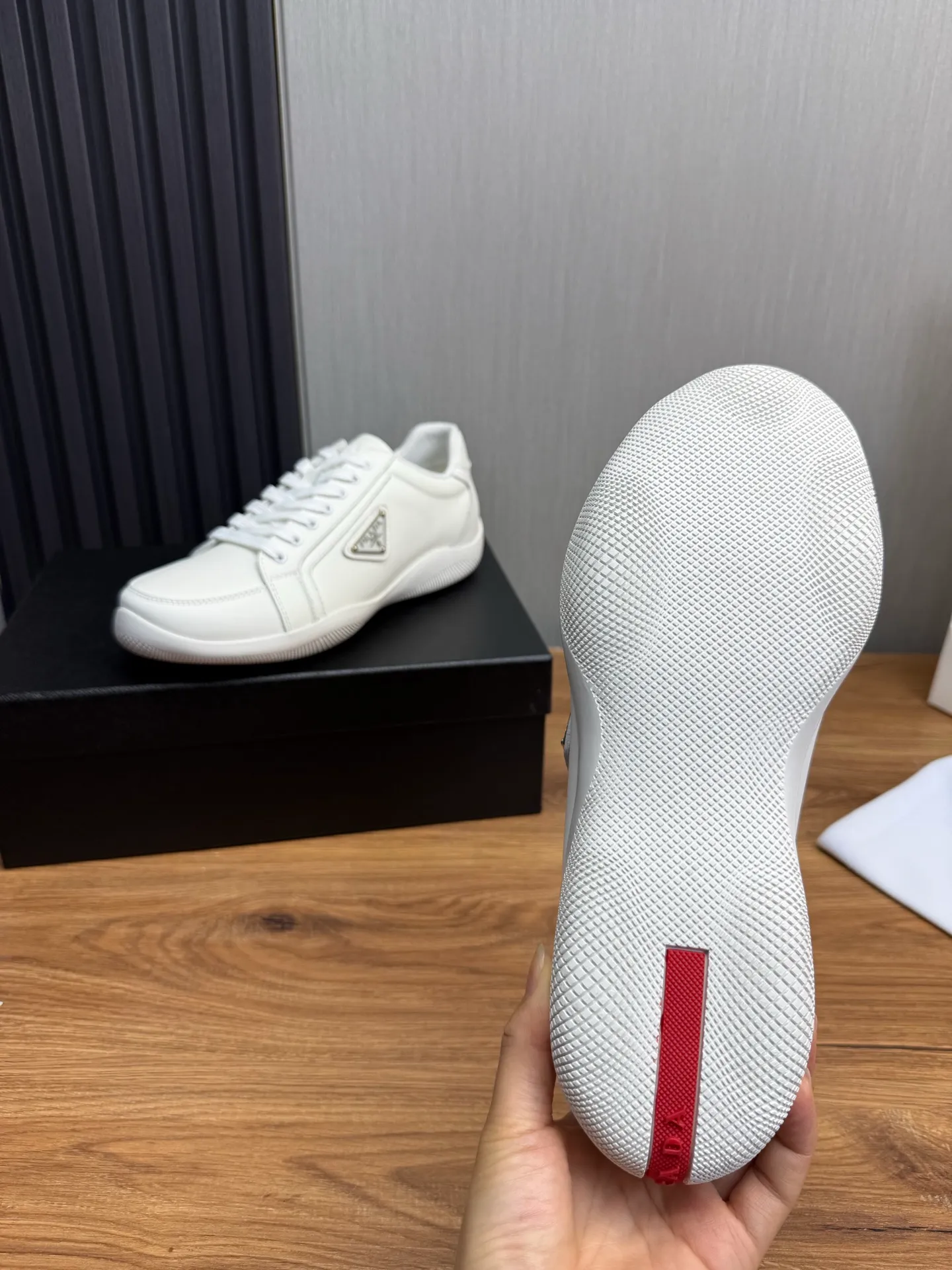 Men's shoes 💰760💰 [PRADA] New models synchronized with the official website, high-quality shipments ✔️Best sellers🔥 Original cowhide + cowhide lining, 1🆚1 replica, original original sole, 38-45 (men's 38.45 custom-made, non-refundable)